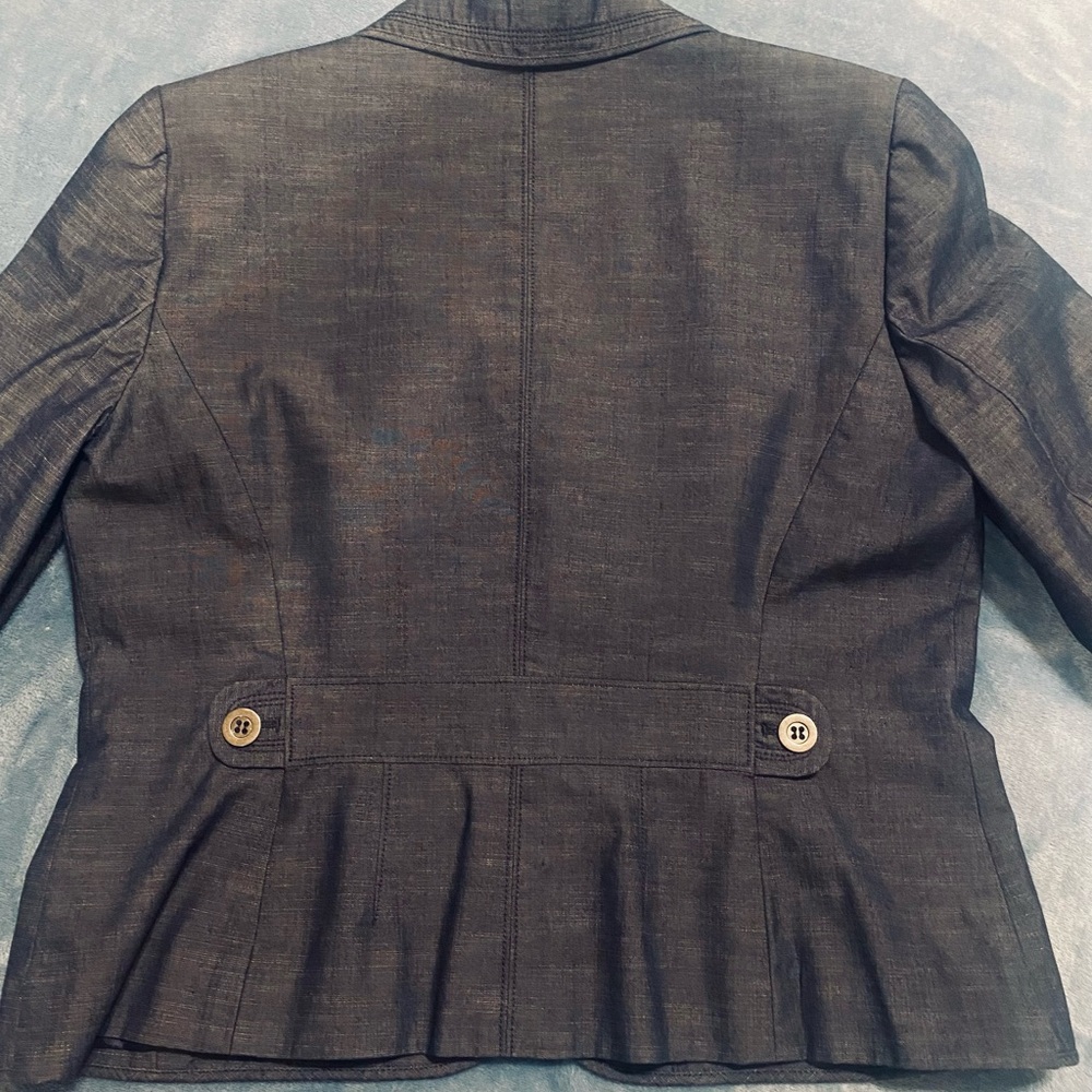 Classic Style ! Great brushed denim look ! Ann Taylor Loft Petites size 14P - Picture 5 of 8